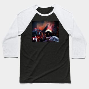 Firetruck Baseball T-Shirt